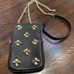 Kate Spade Margaux Enamel Spade Crossbody Phone Wallet
